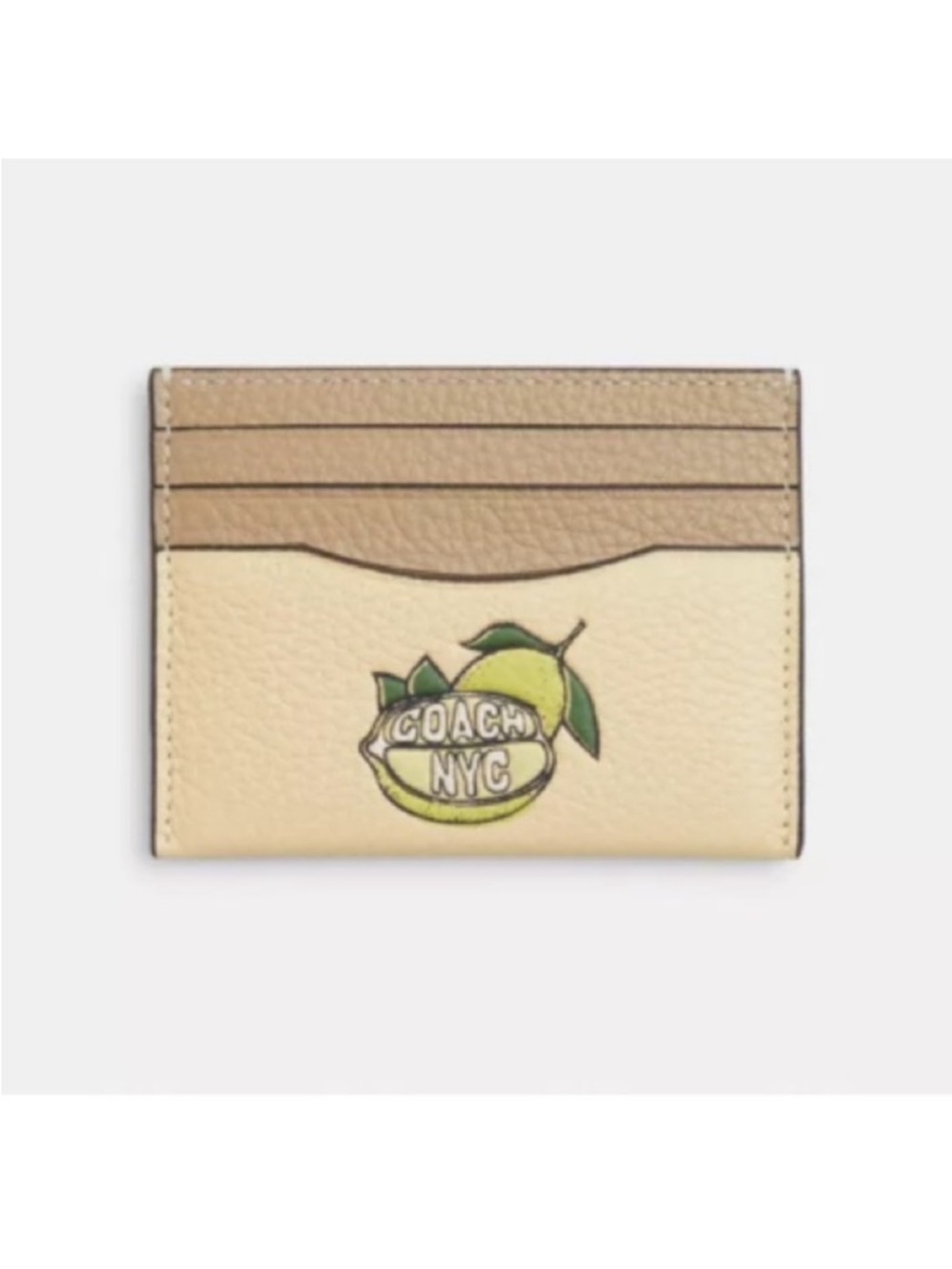 Coach NYC Lemon card case & NYC Lemon Key Chain - Picture 6 of 7